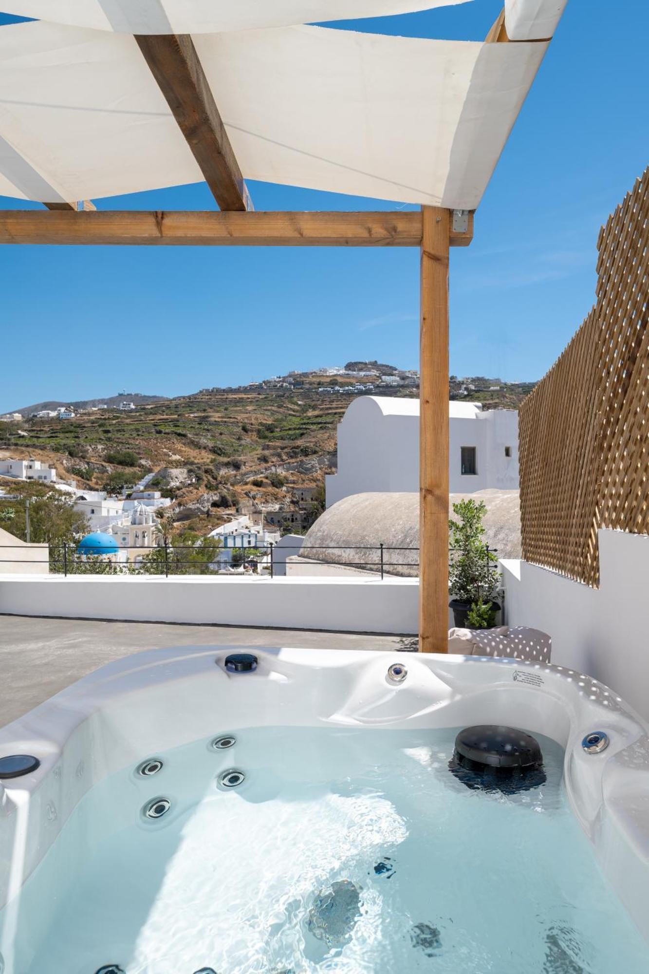 Angeleve Villa With Private Jacuzzi Fira  Dış mekan fotoğraf